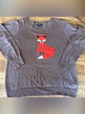 Vintage Old Navy Fox Sweater! Size Large